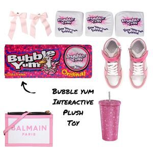 ISCREAM Bubble Yum Interactive Plush Packaging Toy / Pillow